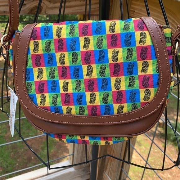 All Things Sundar Multi-color Paisley Crossbody - Picture 2 of 9